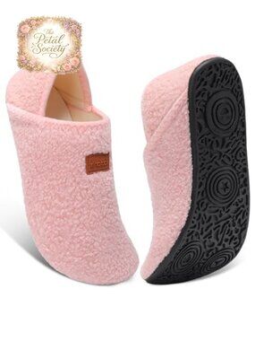 Cozy Furry House Slippers Slip On Indoor Barefoot Shoes